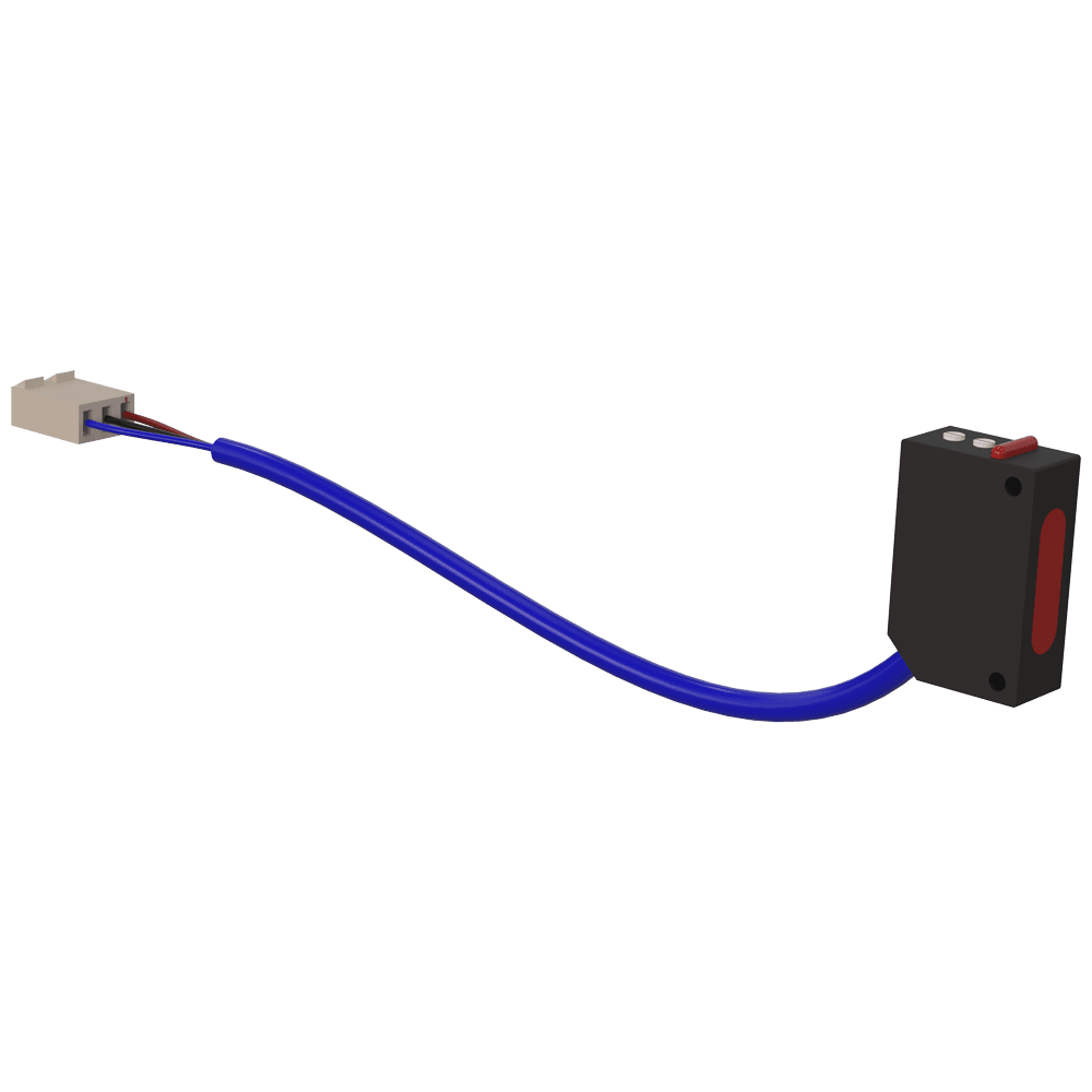 Laser beam ball detect sensor