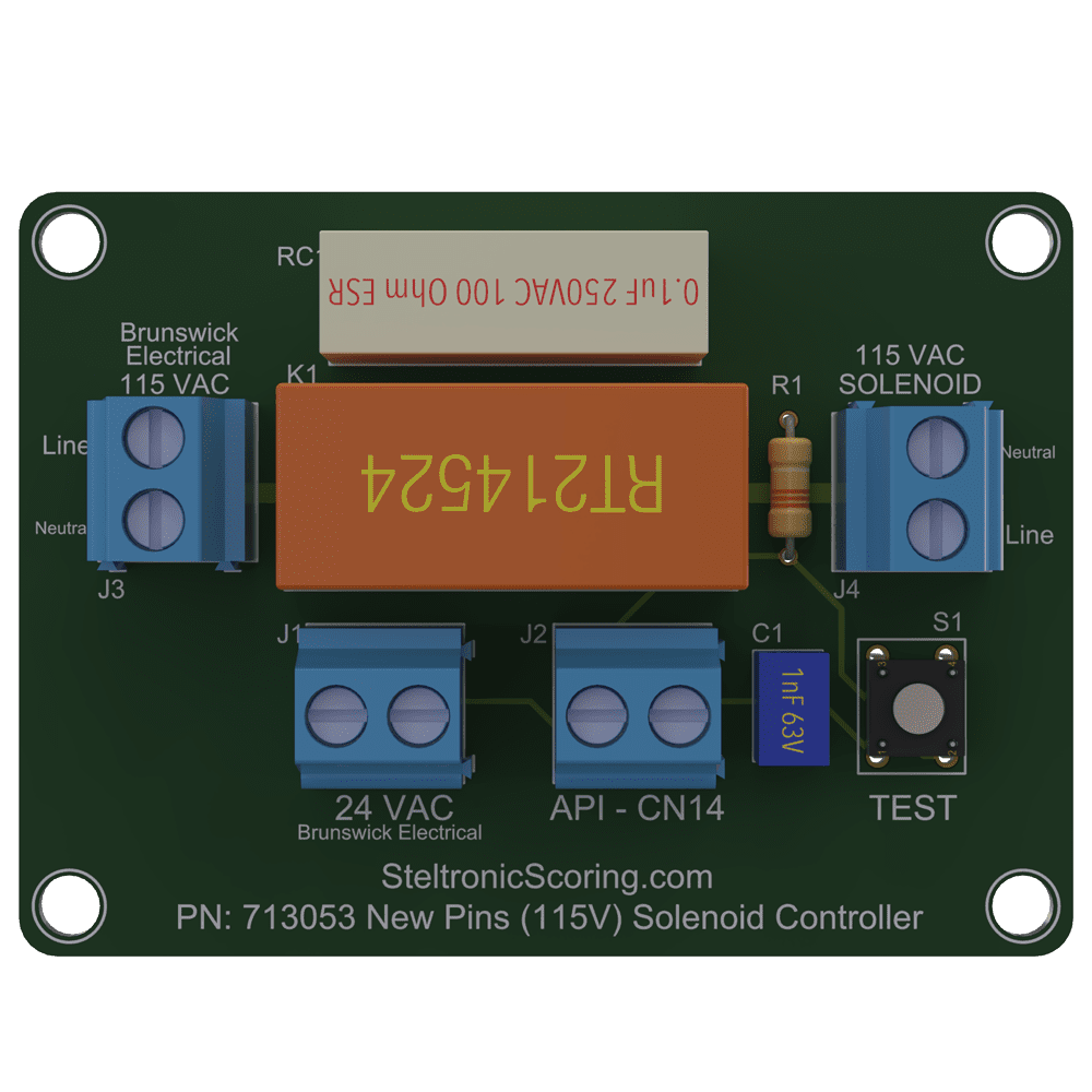 Steltronic New Pins (High Voltage) Solenoid PCB